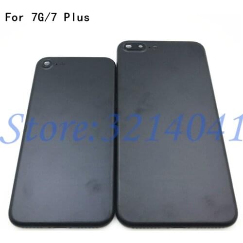 For iPhone 7G 7 Plus Back Housing cover Battery Glass Rear Door Chassis Frame +side key And Card Tray