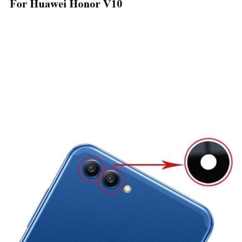4PCS New For Huawei Honor V10 V 10 Rear Back Camera Glass Lens Replacement Parts With Sticker Glue For Huawei HonorV10 BKL-AL20