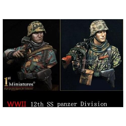 1/10 resin bust model commemorative version of World War II theme Normandy war two GK white model hand X100
