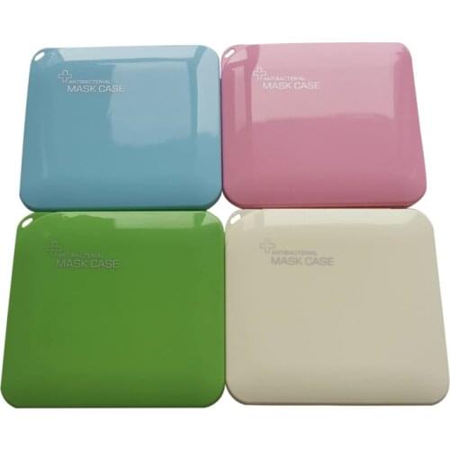 1Pcs Portable Face Masks Storage Mask Case Mask Holder Dustproof Random Color PP/Zinc Ion Storage Box