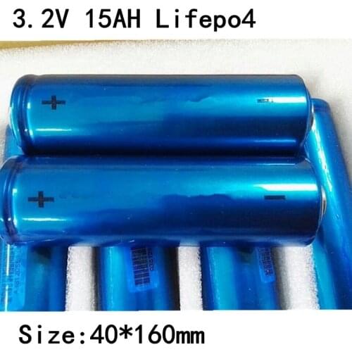4pcs 3.2v Lifepo4 40160 Cell 15Ah Battery High Rate Bateria Not 38120 25Ah for Diy Pack Litio 12v Power Tools Ebike Bicycle