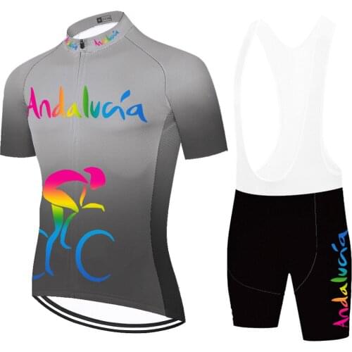 Andalucia Laser Cut Velo Mallots Traje Jersey Camiseta Masculino Maillot Hombre Camisa Bermuda Ciclismo Masculina Ciclismo