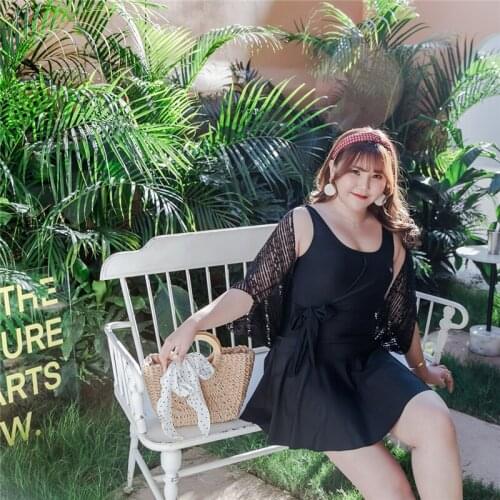 Plus Size One-piece Swimsuit Womens Swimsuit Skirt Beach Swimsuit Fashion Swimsuit Padded L-XXXXL