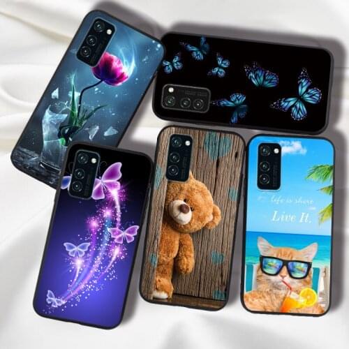 Butterfly Phone Case For Huawei 20 Pro Lite 10 9X 10i 20i NOVA 5T Honor 30S V20 V30 View 30 Pro Case Cover Silicone TPU
