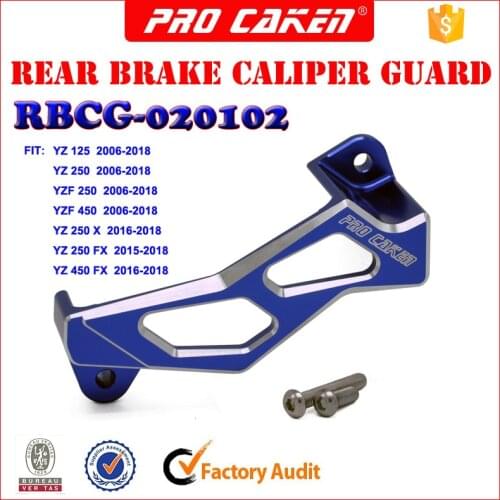 CNC rear brake caliper guard protector cover for yamaha yzf 250 450 yz250f yz450f yz 250x yz 250 fx 450 fx dirtbike part