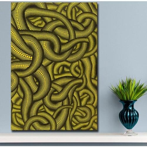 Home Decor Canvas Wall yayoi_kusama SEX-OBSESSION-C Oil Painting Canvas Print Wall Pictures for Living Room Posters Unframed