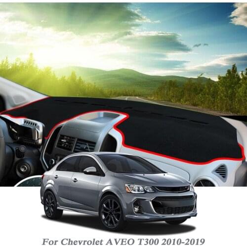 Car Styling Dashboard Avoid Light Pad Instrument Platform Cover Mat Rose For Chevrolet Aveo T300 2010-2019 LHD&RHD Anti-Dust Mat