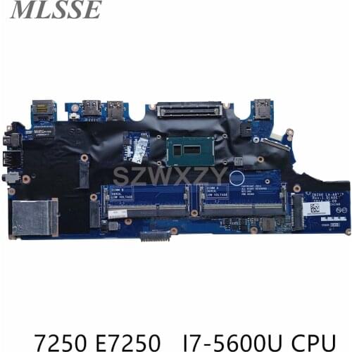 For DELL Latitude 7250 E7250 Laptop motherboard ZBZ00 LA-A971P With SR23V i7-5600U CN-0TPHC4 0TPHC4 TPHC4 Fast ship