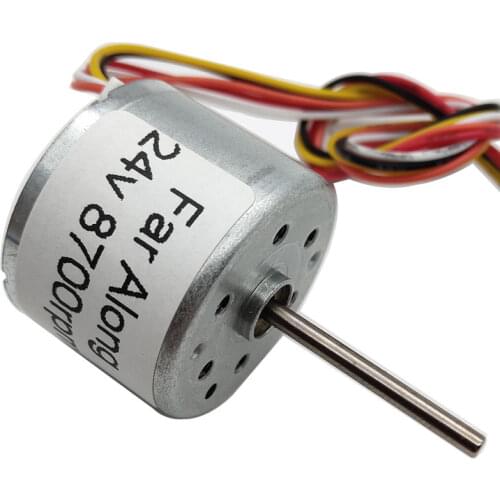 Micro 24V DC High Speed Motors Brushless 8700RPM With PWM Speed Regulation Signal Feedback BLDC In DC Motor Use For Smart Device