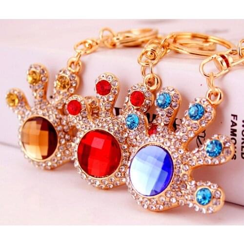 Fashion Cute Creative Gift Cartoon Palm Keychain Car Decorative Pendant Bag Buckle Gift Womens 862