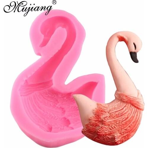 Mujiang Flamingos Silicone Mold Baking Unicorn Party Cupcake Fondant Cake Decorating Tools Jelly Candy Chocolate Gumpaste Mould