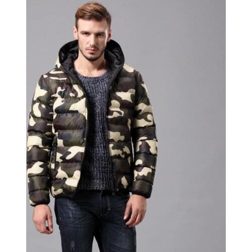 2017 New Camouflage jackets Men Autumn Winter hooded Thicken Cotton padded coats Army Green Casual waterproof windproof Outwear