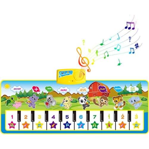 Musical Mat With Animal Voice Baby Piano Playing Carpet Music Game Instrument Montessori Toy Early Educational Toys For Children