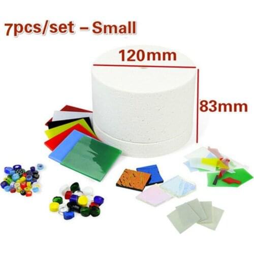 7pcs set Glass Fusing Kiln Kit Fuseworks Begginer Kiln Kit For Glass Fusing In Microwave Kiln