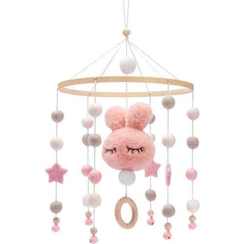 Newborn Bed Bell Baby Rattles Crib Mobiles Activity Play Gym Toy for 0-12 Months Cart Accessories