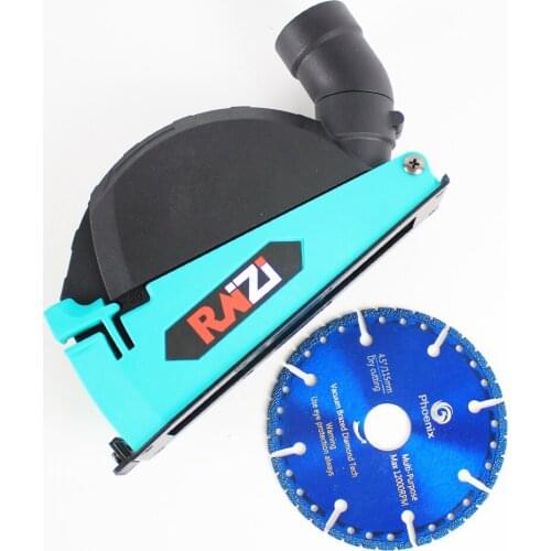 Raizi Cutting Dust Shroud For Angle Grinder Cover Tool With 115/125 mm Diamond Saw Blade Dust Collector Attachment