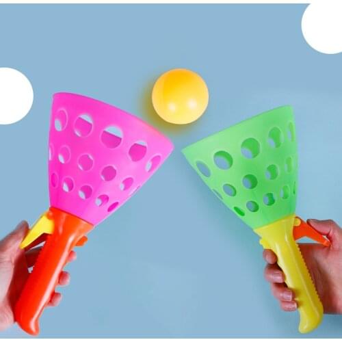 Docking Catapult Balls Catapult Throwing Bouncy Game Toys Family Parent-Child Interaction Ball Double Catcher Throwing Kids Toy