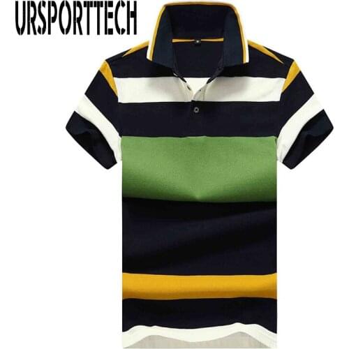 URSPORTTECH Mens Striped T-shirts