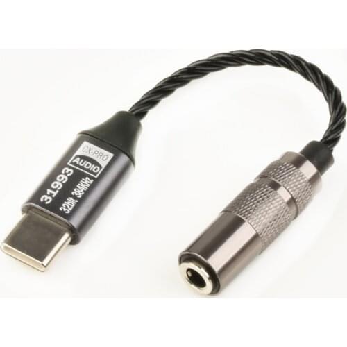 New TD CX31993 USB Type C DAC Headphone Amp Blue with 3.5mm Output SNR128dB PCM 32b/384kHz For Android Windows10 phone call