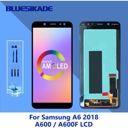 A600F Display Super AMOLED For Samsung Galaxy A6 2018 A600 LCD Touch Screen Display Digitizer Replacement Parts SM-A600FN Screen