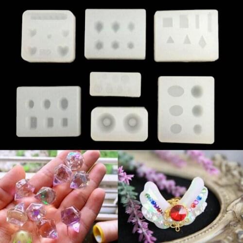 1pcs Diamond Type DIY Resin Necklace Pendant Craft Jewellery Making Mold