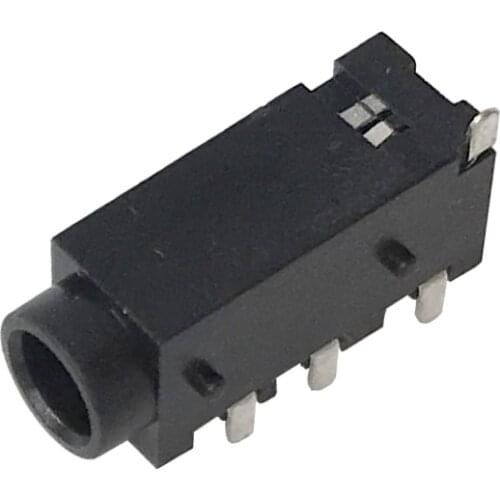 1000pcs PJ-320D PJ320D 3.5MM Headphone jack socket female connector for Audio video 3+1 4PIN SMD Audio jack