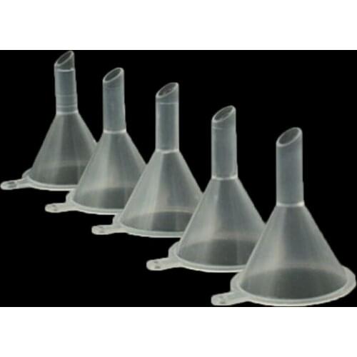 2Pcs/lot Mini Liquid Oil Funnels Labs Ktichen Tools Small Plastic Funnels For Perfume Diffuser Bottle