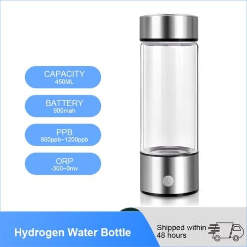 YenvK 450ML Hydrogen Water Generator Japanese USB Rechargeable 3Minutes Hydrogen-Rich Water Cup Ionizer Maker