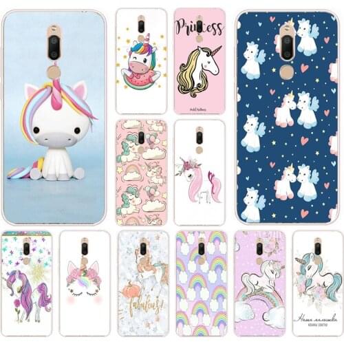 49AS Fat Unicorn On Rainbow Jetpack Soft Silicone Back Cover Case for Meizu M6 M6S M6T Note Pro 7 Plus C9 Pro cover funda