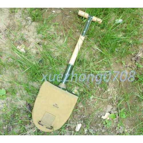 WW2 US Army M1910 T-Handle Entrenching Shovel Tool Army WITH CANVAS COVER POUCH SET MILITARY WAR REENACTMENTS EQUIPMENT 5605101