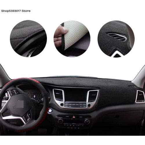Car Centre Console Dashboard Cover Dash Mat Non-slip Sun Shade Pad Protector Carpet Trim For Hyundai Tucson 2019 2020 2015-2018