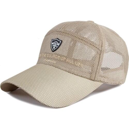 Breathable mesh baseball cap women men summer cap curved snapback hat solid casual trucker cap snapback hat bone dropship