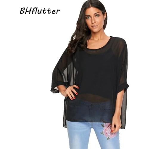 BHflutter Blouses With Sleeves