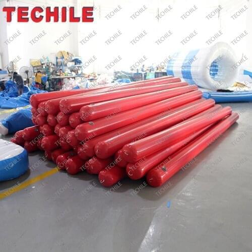 Customized Durable PVC Inflatable Long Water Marker Buoy Pontoons Tubes for Waterpark