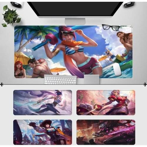 30x90cm League of Legends Fiora Mouse Pad Gaming MousePad Large Big Mouse Mat Desktop Mat Computer Mouse pad For Overwatch