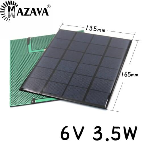583mA 6V 3.5W Mini Solar Panel Solar Cells DIY For Light Cell Phone Toys Chargers Portable High Quality D I Y Education