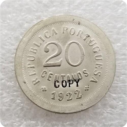 1922 PORTUGAL COIN 20 Ct. COIN COPY-replica coins medal coins collectibles
