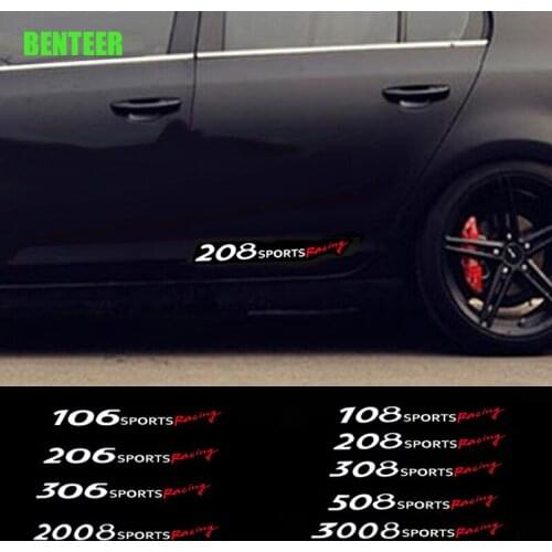 Car body sticker for Peugeot 206 208 307 308 2008 3008 106 108 306 206 208