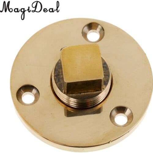 MagiDeal Bronze Garboard Marine Boat Yacht Screw Drain Plug Fits 1 Inch Diameter Hole for Inflatable Fishing Boat Dinghy Access