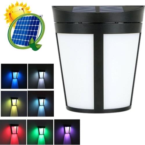 Solar Wall Lamp LED Outdoor Garden Garden Lamp Waterproof Fence Fence Fence Lamp Decoration Landscape Lamp Chinese Style