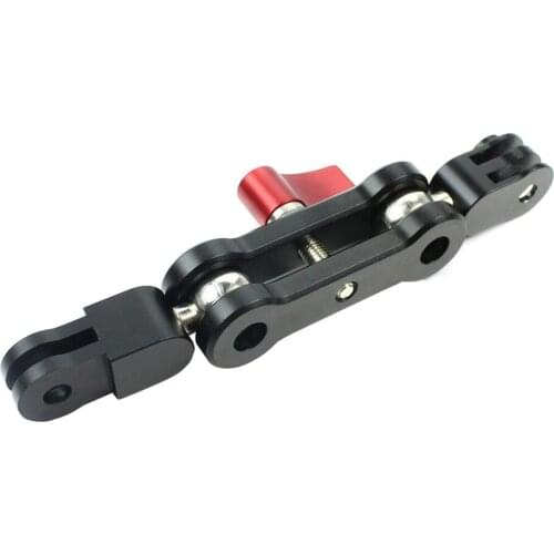 New CNC 360 Rotatable Arm Double Ball Head Mount Camera Holder Adapter