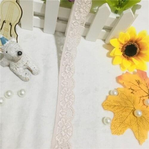 NS1989YS 2.5cm Hot Sale Elastic Polyester Lace Trimming for Lady Under Dress