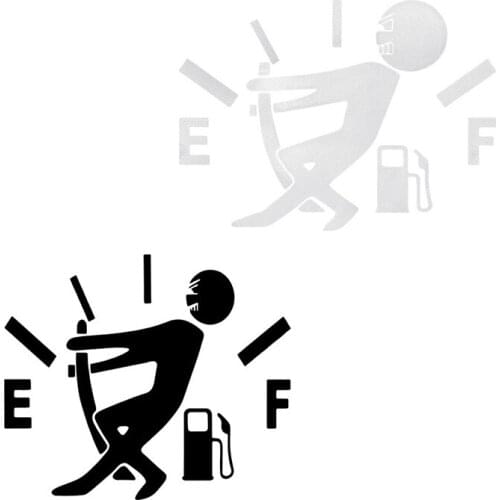 Personalized Little Human Flaring Oil Indicator Car Sticker for Audi A-series C-series S-series SQ-series RS-series Q3 Q5 SQ5 Q7