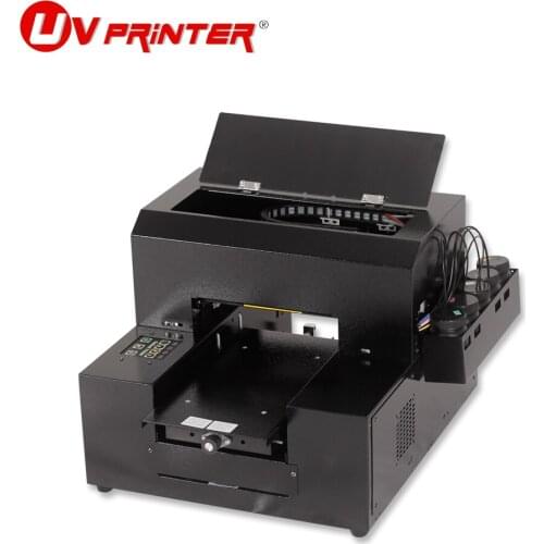Flatbed printer for silicone/ceramic/leather/glass/wood multi-color high-definition printing inkjet A4 micro