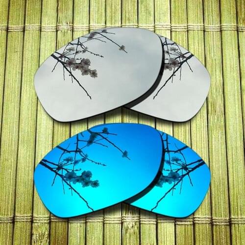 Polarized Replacement Lense For-Oakley Pit Bull Sunglasses Frame - Chrome & Blue Combine Options
