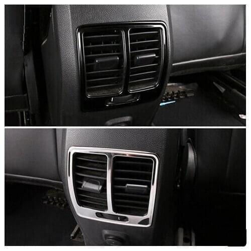 Car-Styling Stainless steel rear air Vent condition outlet decoration cover trim sticker for ford Kuga Escape 2013 2014 2015