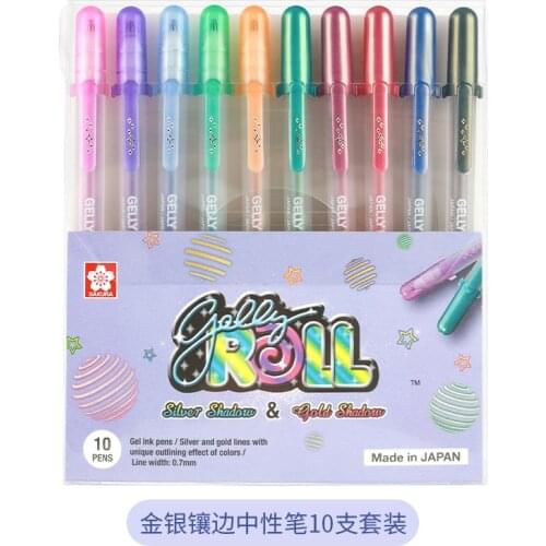 Japan Sakura Gel Pen Set Gelly Roll Basis/Bright/Highlight/Souffle/Glaze/ Stationary Drawing Pens Gel Ink Glitter Pen Decoration