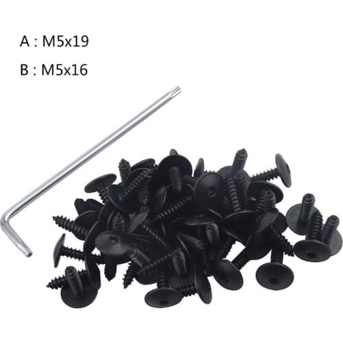Clips And Fasteners 50pcs Torx Truss Head Tapping Fender-Screws Compatible with Audi-RS3 Volkswagen-N90648702 N90775001