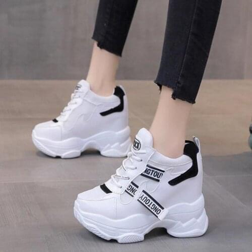 2021 Spring New Style Women Shoes Students Daddy Shoes Sports Shoes Breathable Color Matching Women' Sneakers With high 8CM