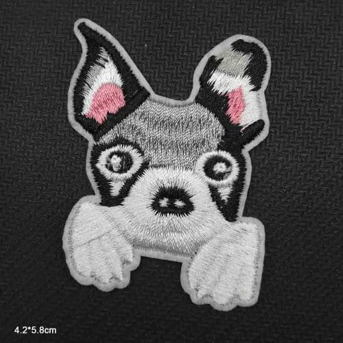 Animal Dog Puppy Iron on Embroidered Cloth Clothes Patch For Clothing Girls Boys Wholesale
